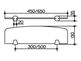 Держатели для хрустальной полочки Keuco City 02710010000 хром